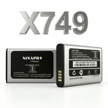 Original Micromax X749 Mobile Compatible battery 1750mAh with warranty by NIVAPRO