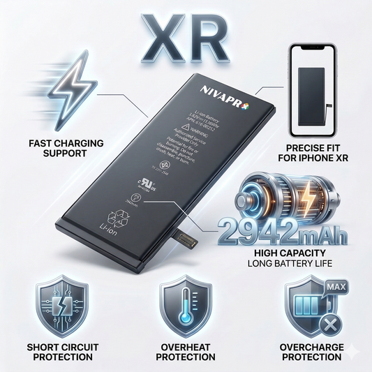 XR iphone compatible battery 2942mAh by NIVAPRO with warranty