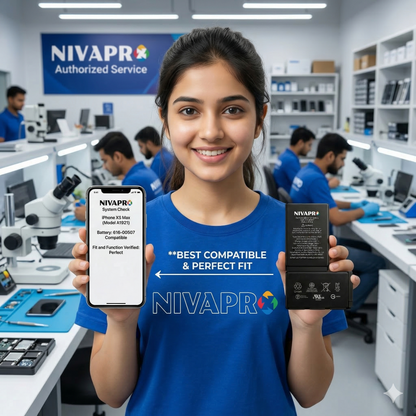 XS MAX iphone battery compatible by NIVAPRO 3174mAh with warranty
